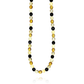 Faceted amber necklace "Colored crystals"