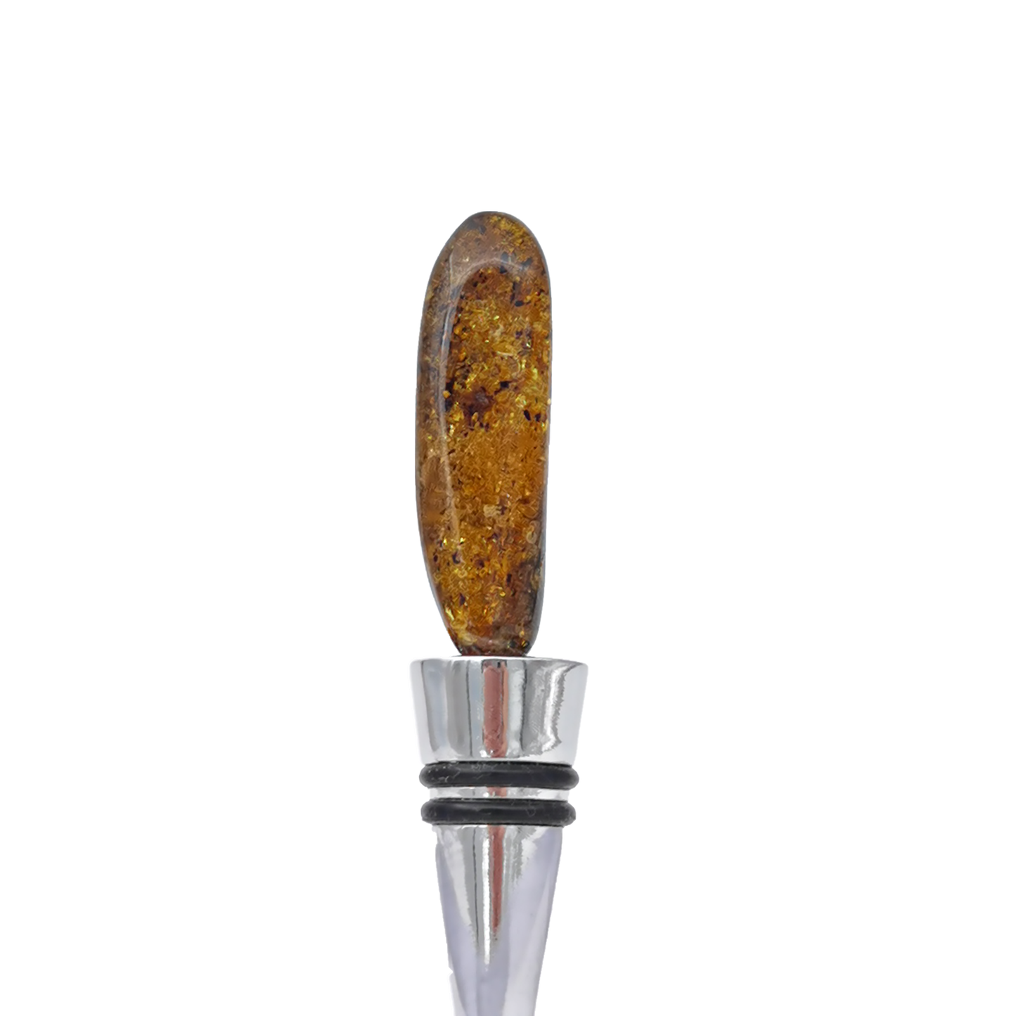 Wine stopper with amber "Good luck"