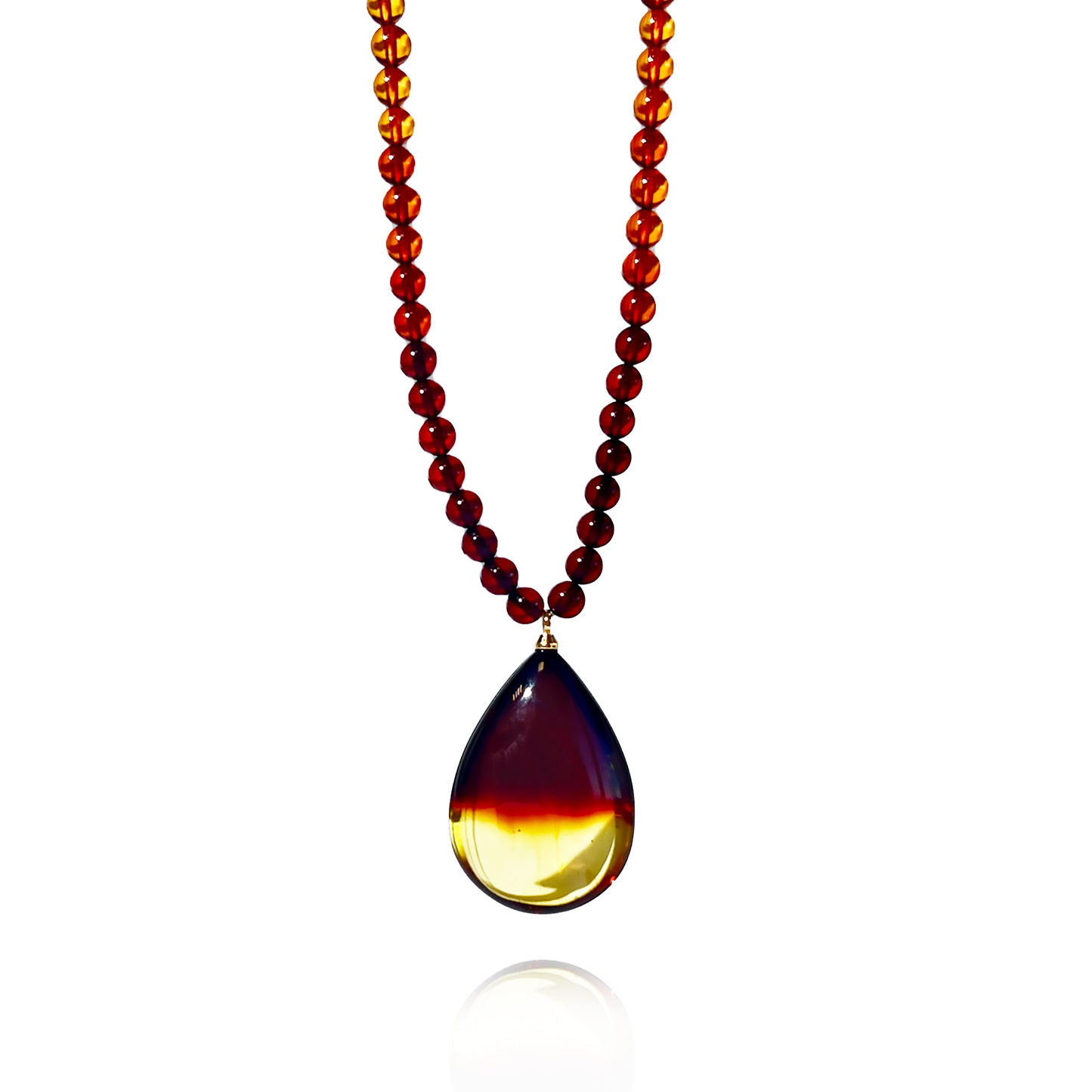 Amber necklace "Baltic shores"