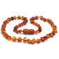 Children's amber necklace "Honey"